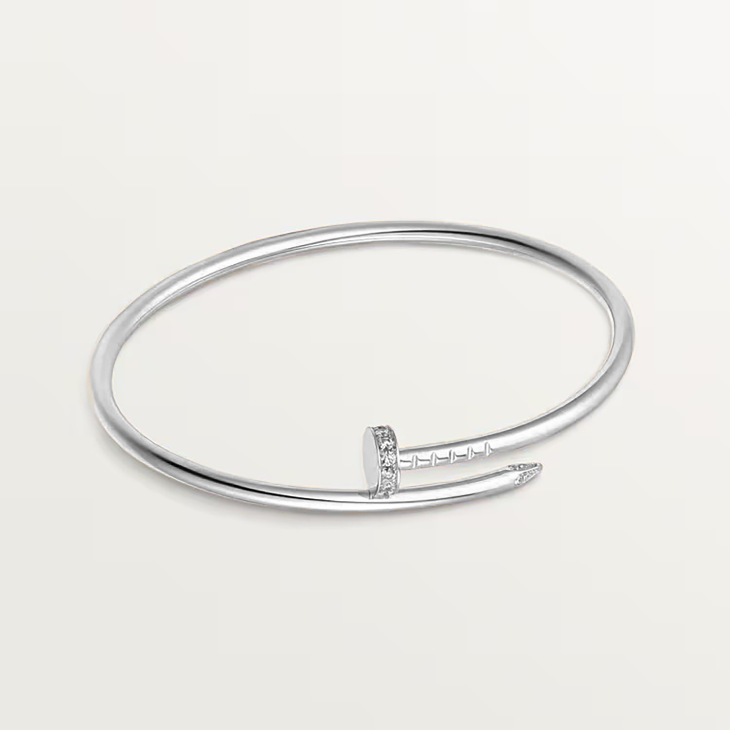 DIAMOND JUSTE UN CLOU BRACELET SMALL MODEL, WHITE GOLD