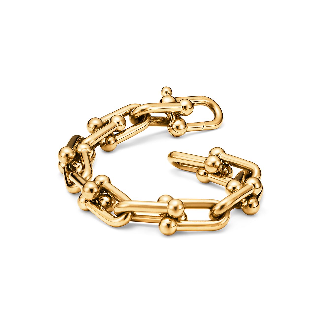 HARDWEAR LARGE LINK BRACELET, YELLOW GOLD