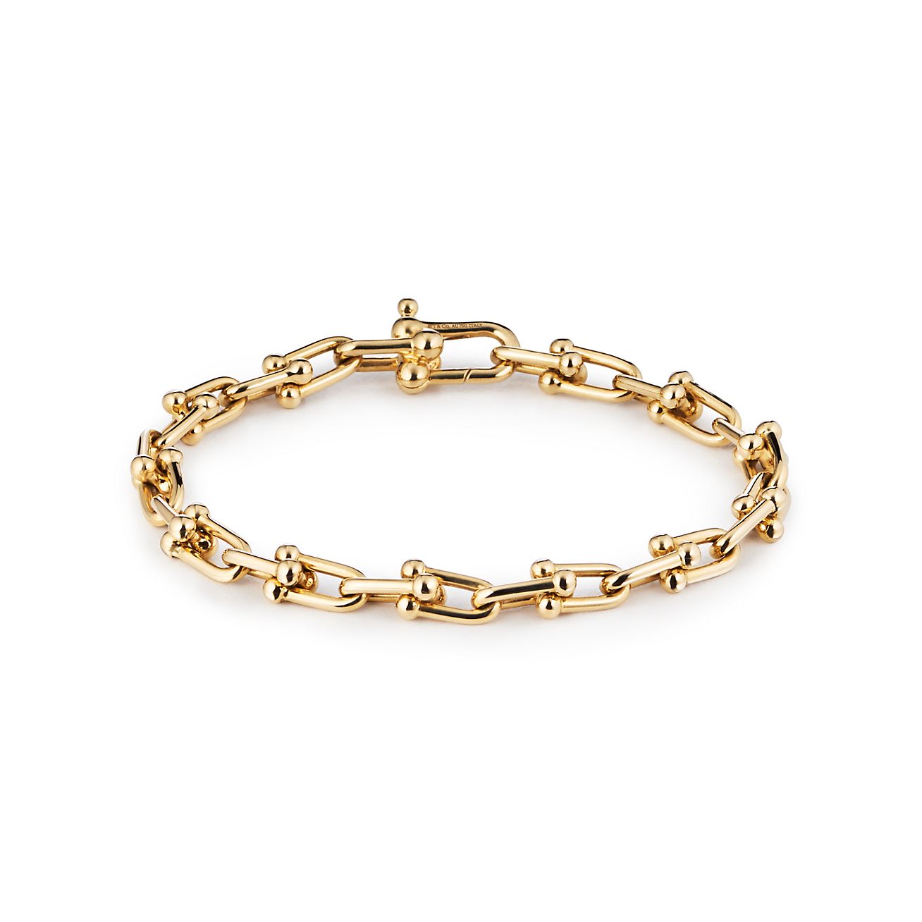 HARDWEAR SMALL LINK BRACELET, YELLOW GOLD