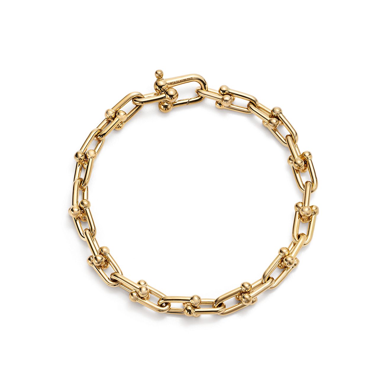 HARDWEAR SMALL LINK BRACELET, YELLOW GOLD