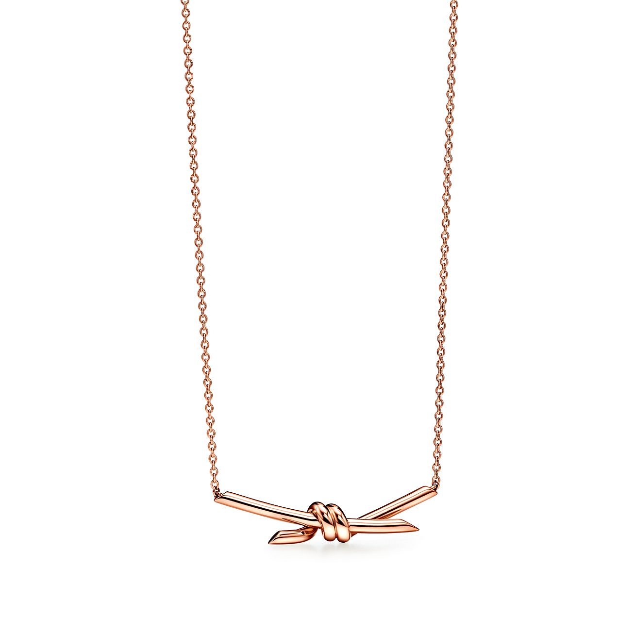 KNOT PENDANT, ROSE GOLD