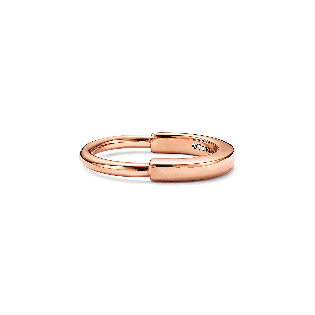 LOCK RING, ROSE GOLD